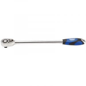 Draper Tools 1/2 Sq. Dr. 48 Tooth Extra Long Reversible Quick Release Soft Grip Ratchet