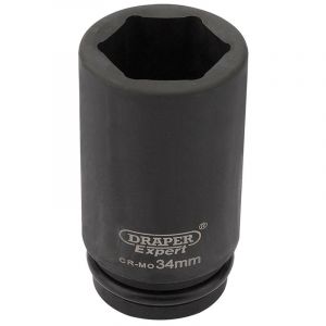 Draper Tools Expert 34mm 3/4 Square Drive Hi-Torq® 6 Point Deep Impact Socket