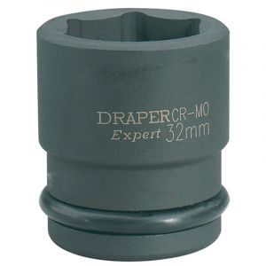 Draper Tools Expert 32mm 3/4 Square Drive Hi-Torq® 6 Point Impact Socket