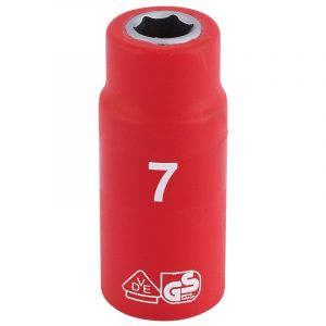 Draper Tools 1/4 Sq. Dr. Fully Insulated VDE Socket (7mm)