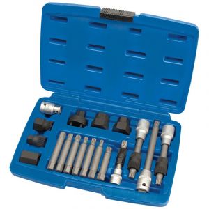 Draper Tools Alternator Pulley Tool Kit (18 piece)