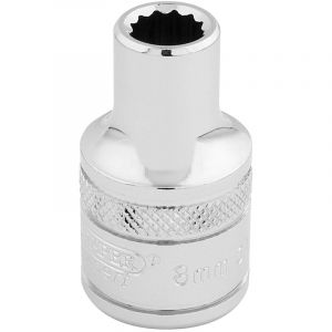 Draper Tools 1/2 Square Drive Hi-Torq® 12 Point Socket (8mm)