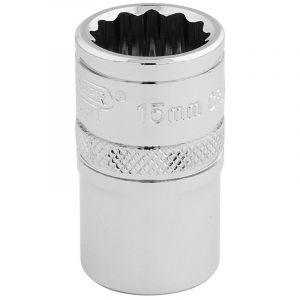 Draper Tools 1/2 Square Drive Hi-Torq® 12 Point Socket (15mm)