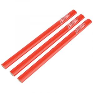 Draper Tools Pack of Three Carpenters Pencils 174mm Long