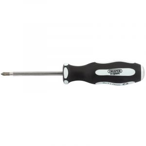 Draper Tools Pound Thru PZ TYPE No:1 x 75mm Soft Grip Screwdriver