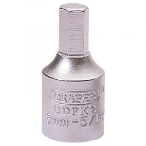 Draper Tools 8mm Hexagon-5/16 3/8 Square Drive Drain Plug Key