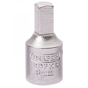 Draper Tools 8mm Square 3/8 Square Drive Drain Plug Key