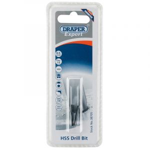 Draper Tools Expert 0.5mm HSS Drills Card Of 10