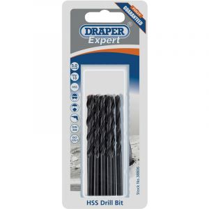 Draper Tools Expert 5.0mm HSS Drills Card Of 10