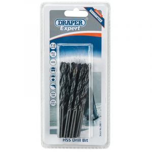 Draper Tools Expert 7.0mm HSS Drills Card Of 10