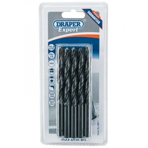 Draper Tools Expert 10.0mm HSS Drills Card Of 10