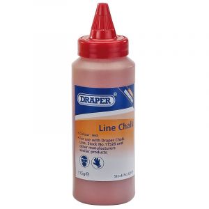 Draper Tools 115G Plastic Bottle of Red Chalk for Chalk Line