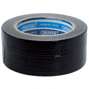 Draper Tools 33M x 50mm Black Duct Tape Roll