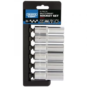 Draper Tools 1/2 Sq. Dr. Draper Expert Multi-Drive® Deep Socket Set (6 Piece)