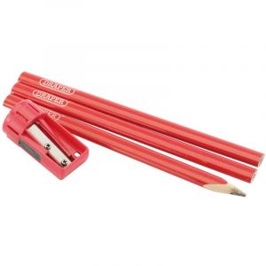 Draper Tools Carpenters Pencil and Sharpener Set
