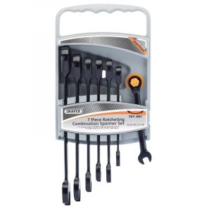 Draper Tools Metric Ratcheting Combination Spanner Set Draper Hi-Torq® (7 Piece)