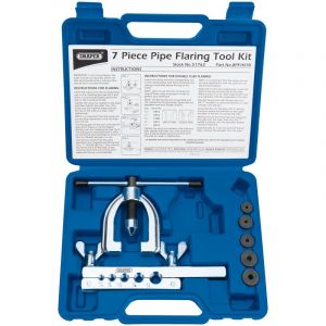 Draper Tools Brake Pipe Flaring Kit (7 piece)