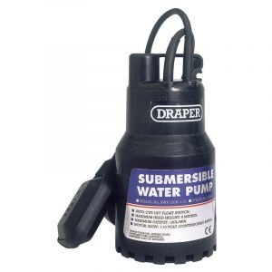 Draper Tools 120L/Min 110V Submersible Water Pump with 6M Lift and Float Switch (200W)