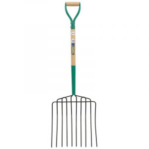 Draper Tools 10 Prong Manure Fork with Wood Shaft and MYD Handle