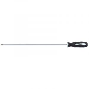 Draper Tools Cross Slot Extra Long Reach Soft Grip Screwdriver (No.2 x 450mm)