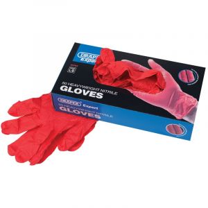 Draper Tools Heavyweight Nitrile Gloves (Box of 50)