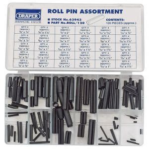 Draper Tools Roll Pin Assortment (120 Piece)