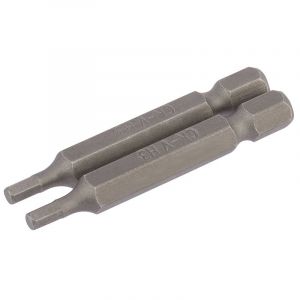 Draper Tools 5mm 1/4 Hex. Hexagonal Insert Bit 25mm Long x 2