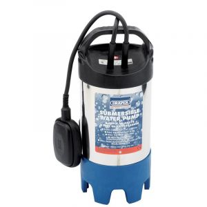 Draper Tools 235L/Min Stainless Steel Body Submersible Dirty Water Pump with Float Switch (700W)