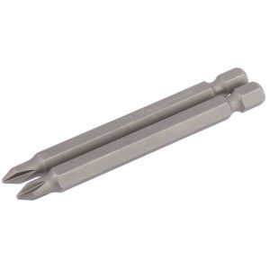 Draper Tools No.1 1/4 Hex. Cross Slot Insert Bit 75mm Long x 2