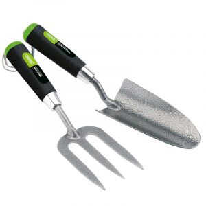 Draper Tools Carbon Steel Heavy Duty Hand Fork and Trowel Set (2 Piece)
