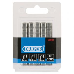 Draper Tools Heavy Duty Steel Staples (8mm)