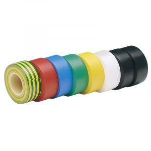 Draper Tools Expert 8 x 10M x 19mm Mixed Colours Insulation Tape to BSEN60454/Type2