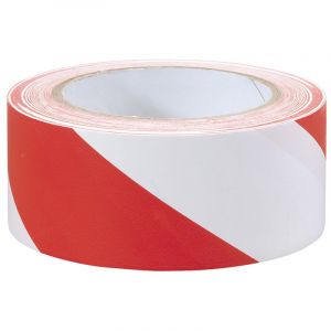 Draper Tools 33M x 50mm Red and White Hazard Tape Roll