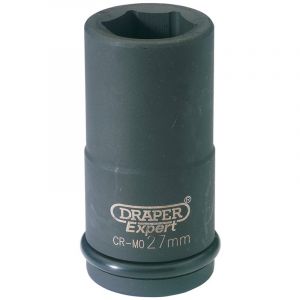 Draper Tools Expert 27mm 3/4 Square Drive Hi-Torq® 6 Point Deep Impact Socket