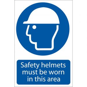 Draper Tools Safety Helmet Mandatory Sign