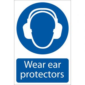 Draper Tools Ear Protectors Mandatory Sign