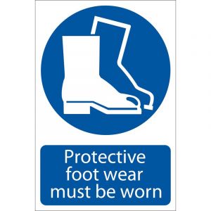 Draper Tools Protective Footwear Mandatory Sign