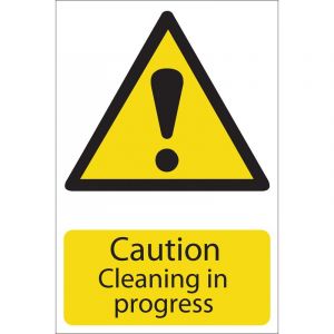 Draper Tools Caution Cleaning Hazard Sign