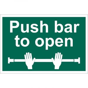 Draper Tools Push Bar To Open Safety Sign