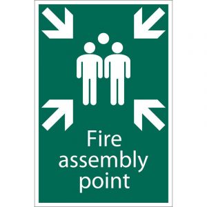 Draper Tools Fire Assembly Point Safety Sign