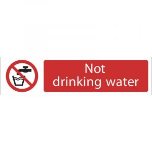 Draper Tools Not Drinking Water Prohibition Sign