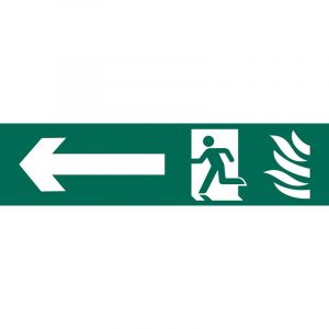 Draper Tools Running Man Arrow Left Safety Sign