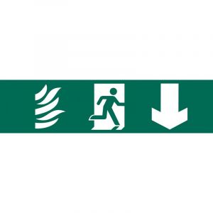 Draper Tools Running Man Arrow Down Safety Sign