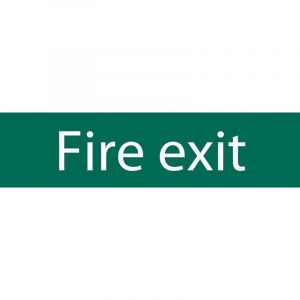 Draper Tools Fire Exit Safety Sign