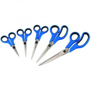 Draper Tools Soft Grip Household Scissor Set (5 Piece)