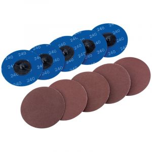 Draper Tools Ten 75mm 240 Grit Aluminium Oxide Sanding Discs