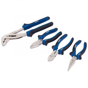 Draper Tools Soft Grip Pliers Set (4 piece)