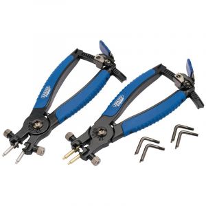 Draper Tools Soft Grip Ratcheting Internal and External Circlip Pliers (2 piece)