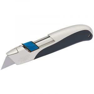 Draper Tools Soft Grip Trimming Knife with Safe Blade Retractor Feature