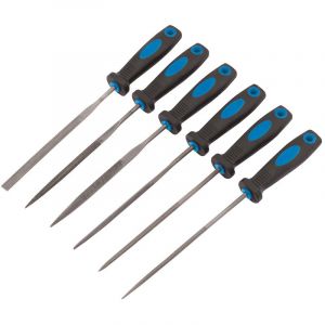Draper Tools 150mm Soft Grip Needle File Set (6 Piece)